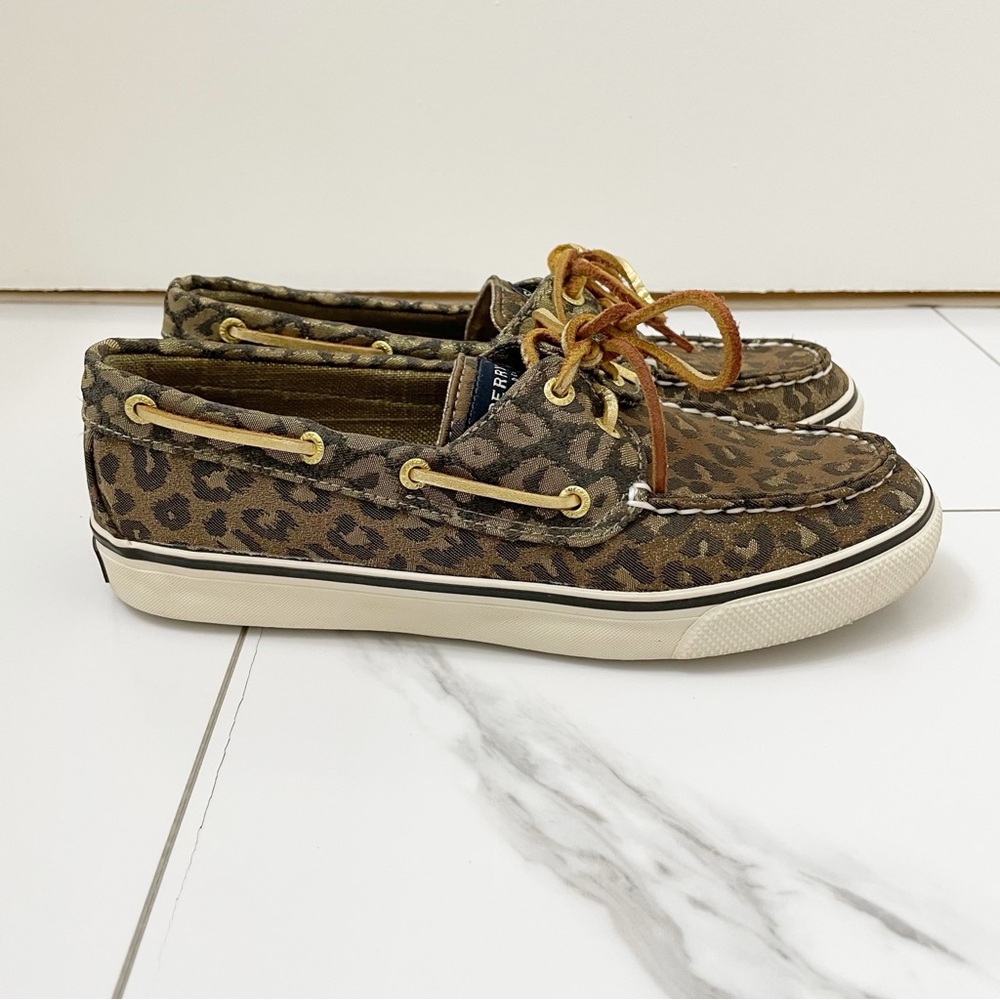 Sperry Cheetah Animal Print Loafers Shoes
